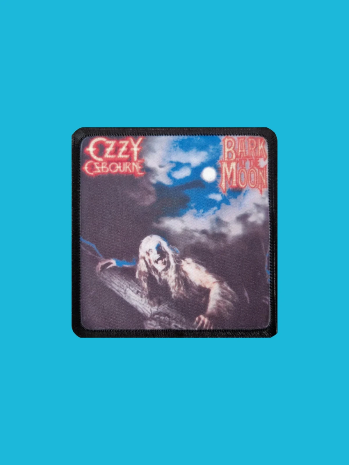 Patch Ozzy Osbourne - Bark at the Moon - Imprimé - Carré de 7,5 x 7,5 centimètres